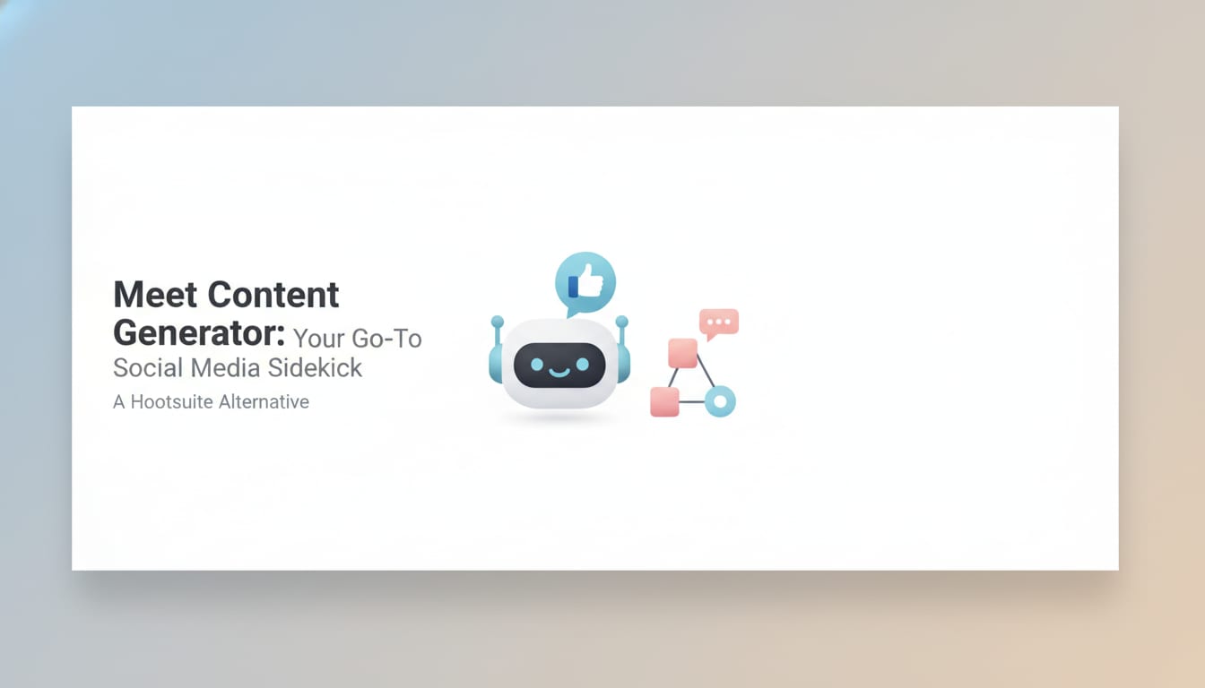 Meet Content Generator: Your Go-To Social Media Sidekick