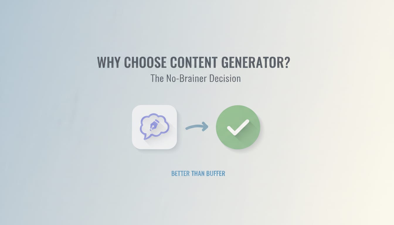 Why Choose Content Generator? The No-Brainer Decision