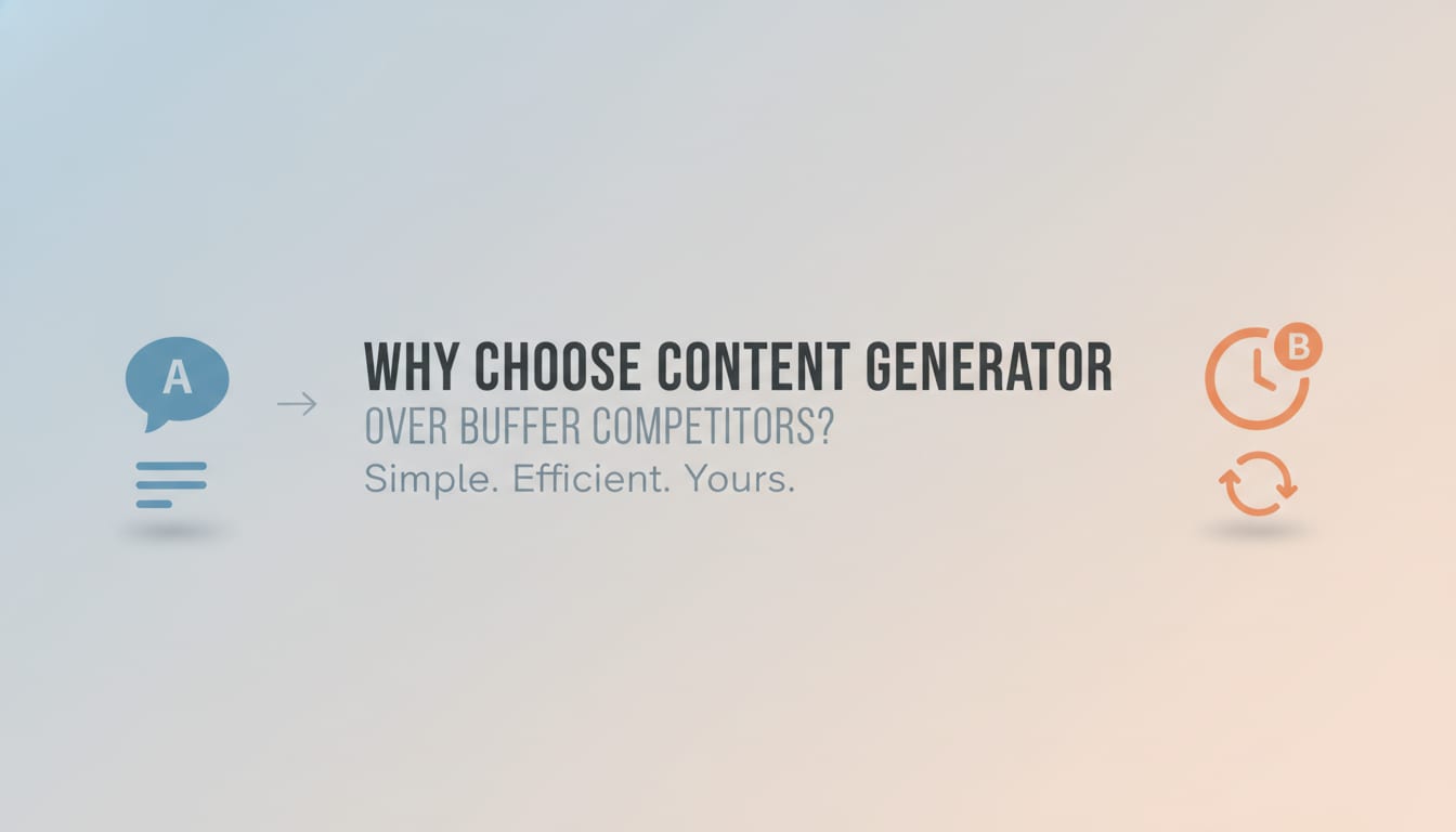 Why Choose Content Generator Over Buffer Competitors?