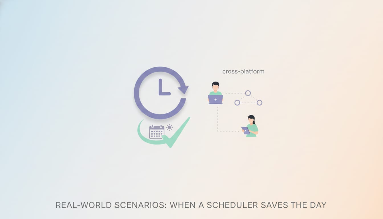 Real-World Scenarios: When a Scheduler Saves the Day