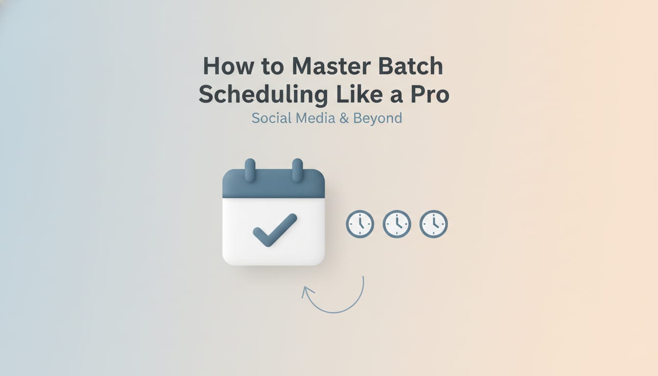 How to Master Batch Scheduling Like a Pro