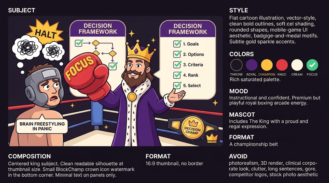 Use Decision Frameworks So Your Brain Stops Freestyling in Panic Mode