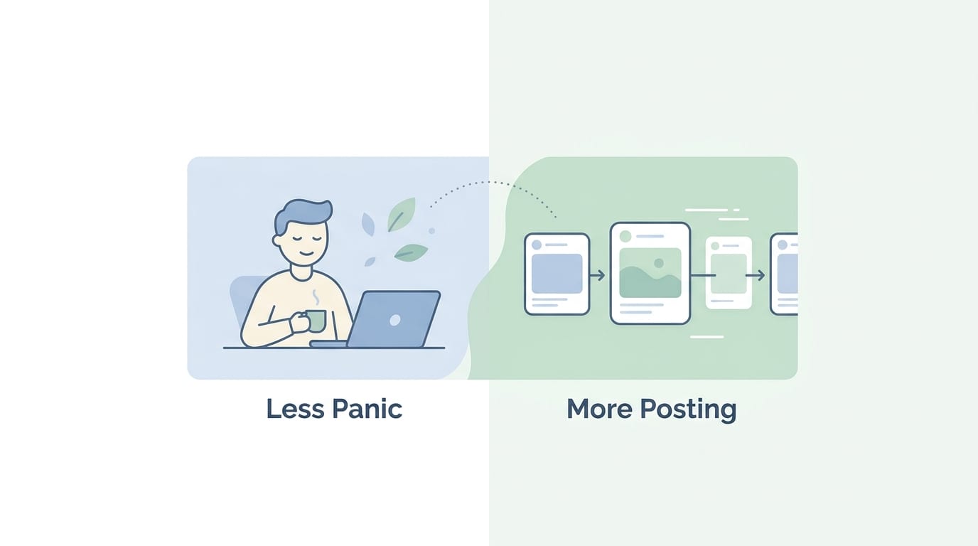 The Big Benefits: Less Panic, More Posting
