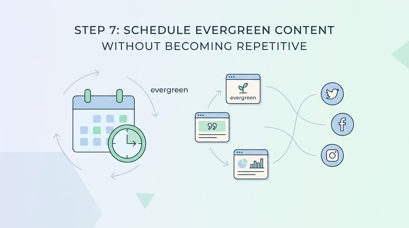 Step 7: Schedule Evergreen Website Content Without Becoming Repetitive
