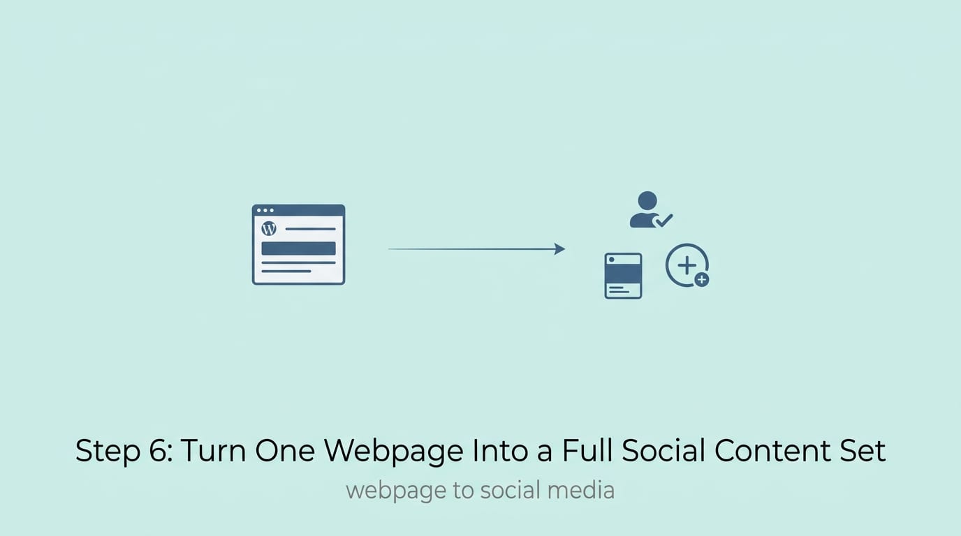 Step 6: Turn One Webpage Into a Full Social Content Set
