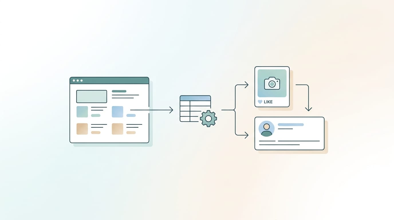 Turning Extracted Product Data Into Social Media Content