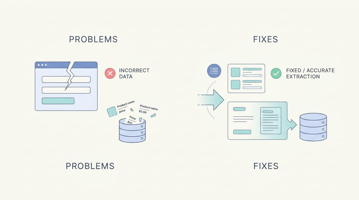 Common Website Product Extraction Problems and How to Fix Them