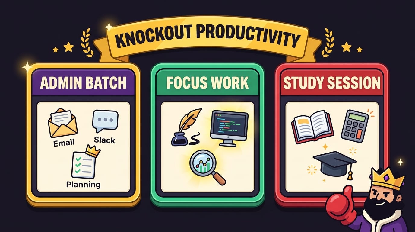 Time Batching Examples for Work, Study, and Real Life