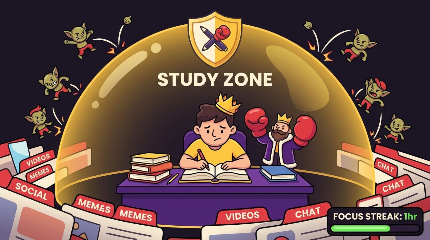 Study Boundaries: Because Your Textbook Cannot Compete With 14 Tabs of Chaos