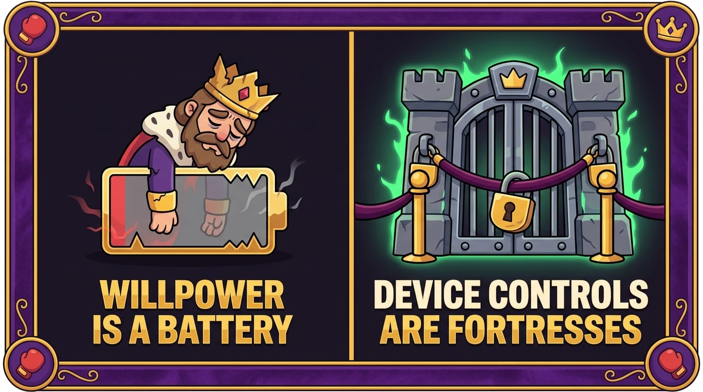Use Device Controls: Because Willpower Is a Battery, Not a Superpower