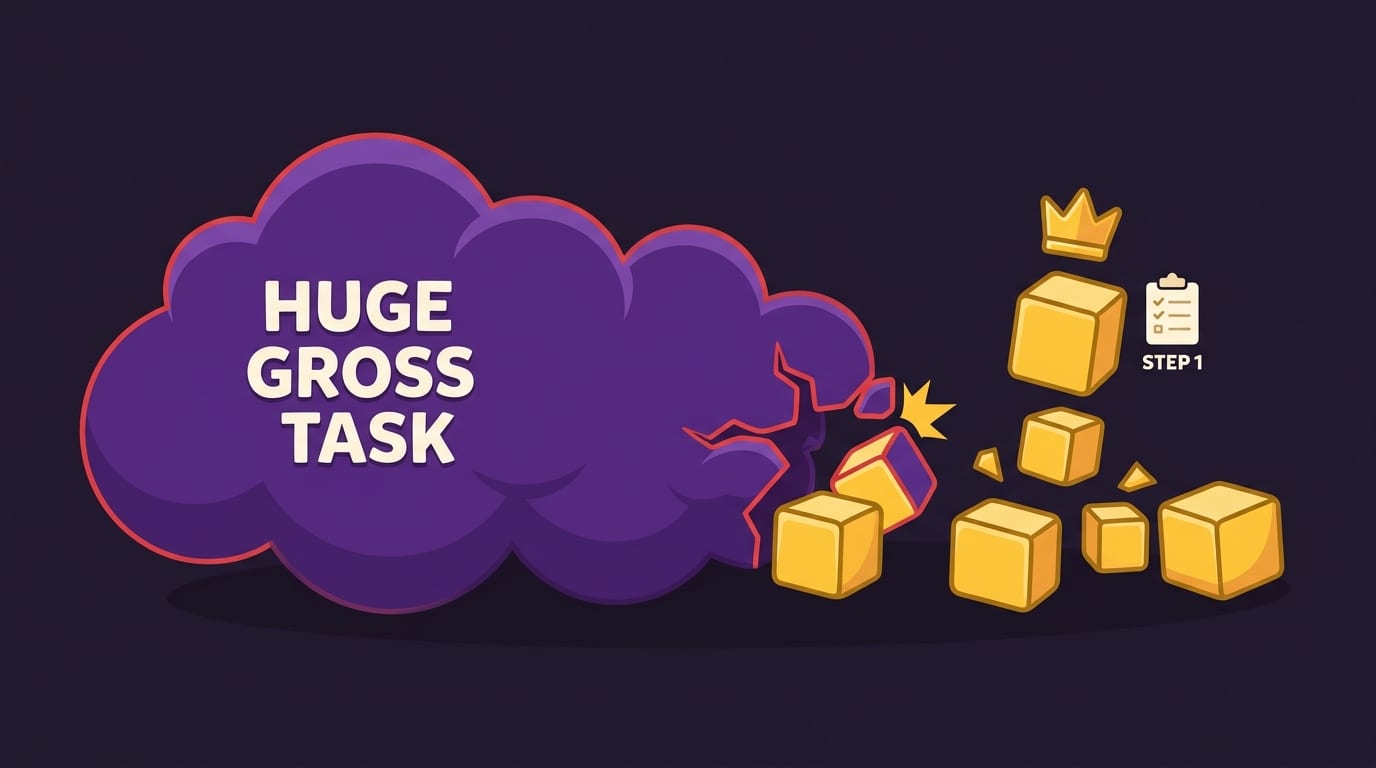 Make Tasks Smaller, Clearer, and Less Emotionally Gross