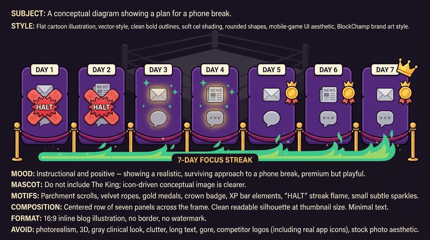 Step 6: Build a 7-Day Phone Break Plan You Can Actually Survive