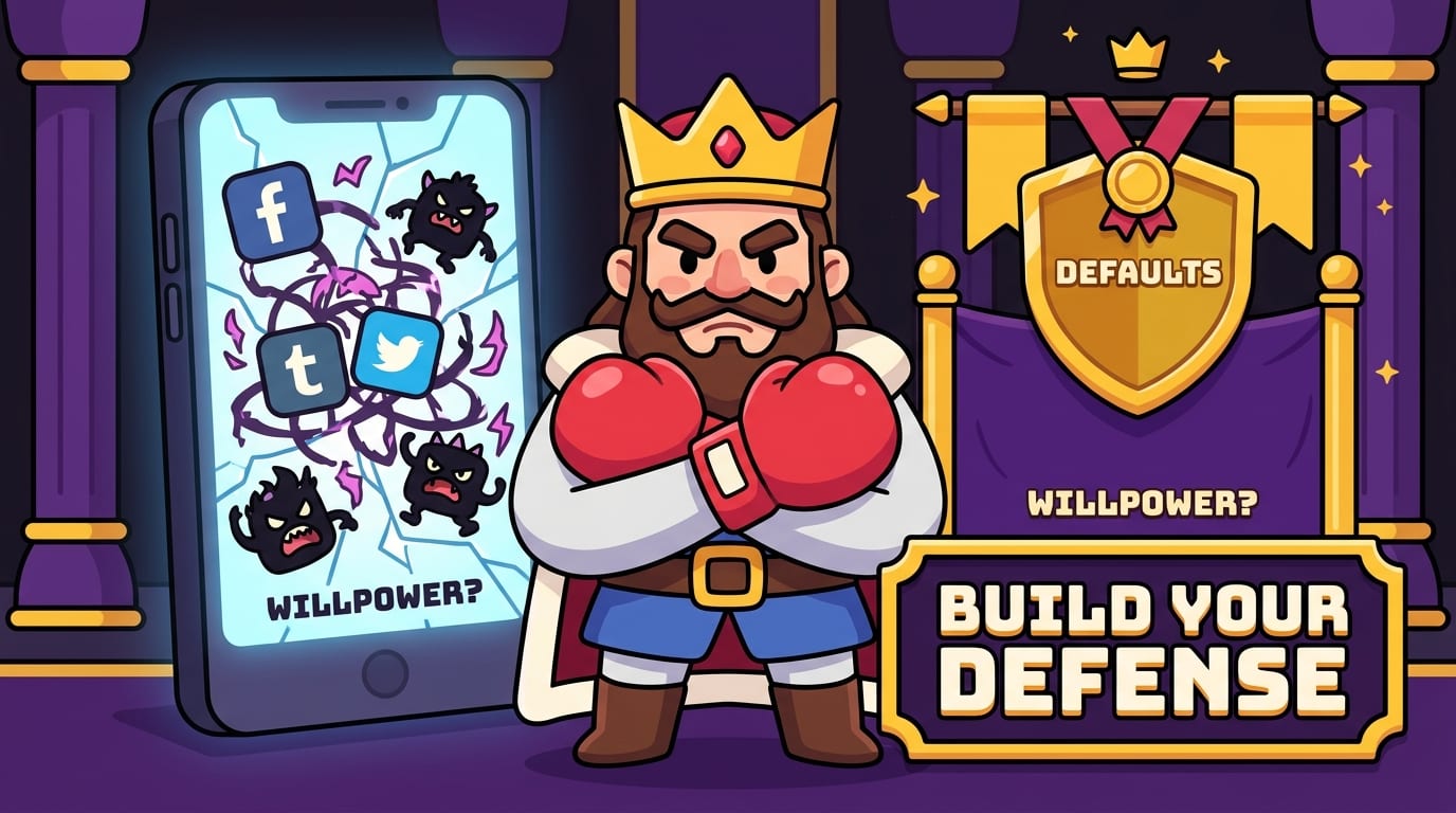 Replace “I Need More Willpower” With “I Need Better Defaults”