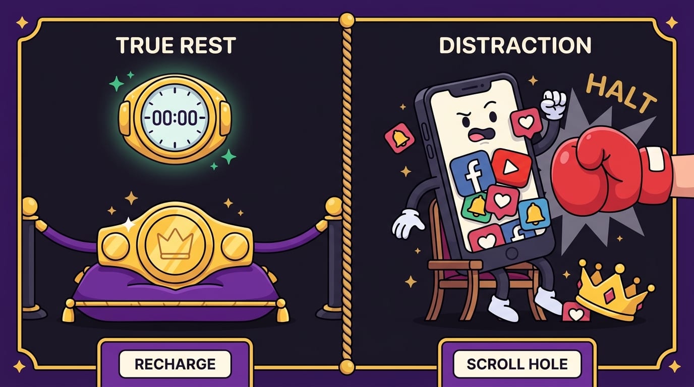 Learn the Difference Between Rest and Distraction