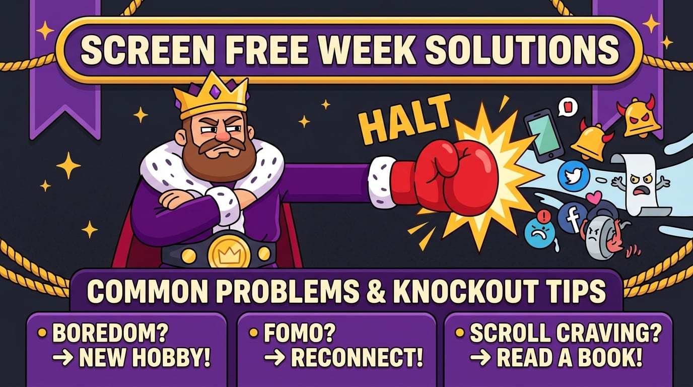 Common Screen Free Week Problems and How to Knock Them Out