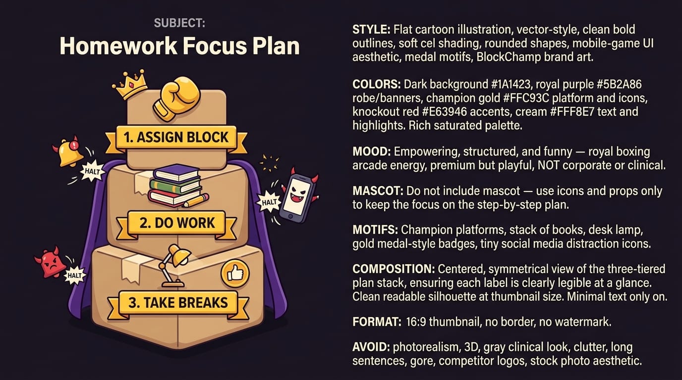 11. A Complete Homework Focus Plan You Can Use Tonight