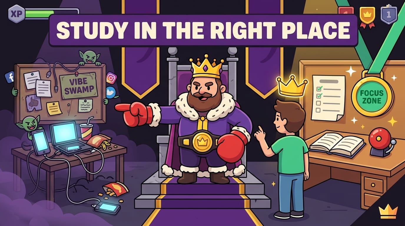 6. Study in the Right Place, Not the Vibe Swamp