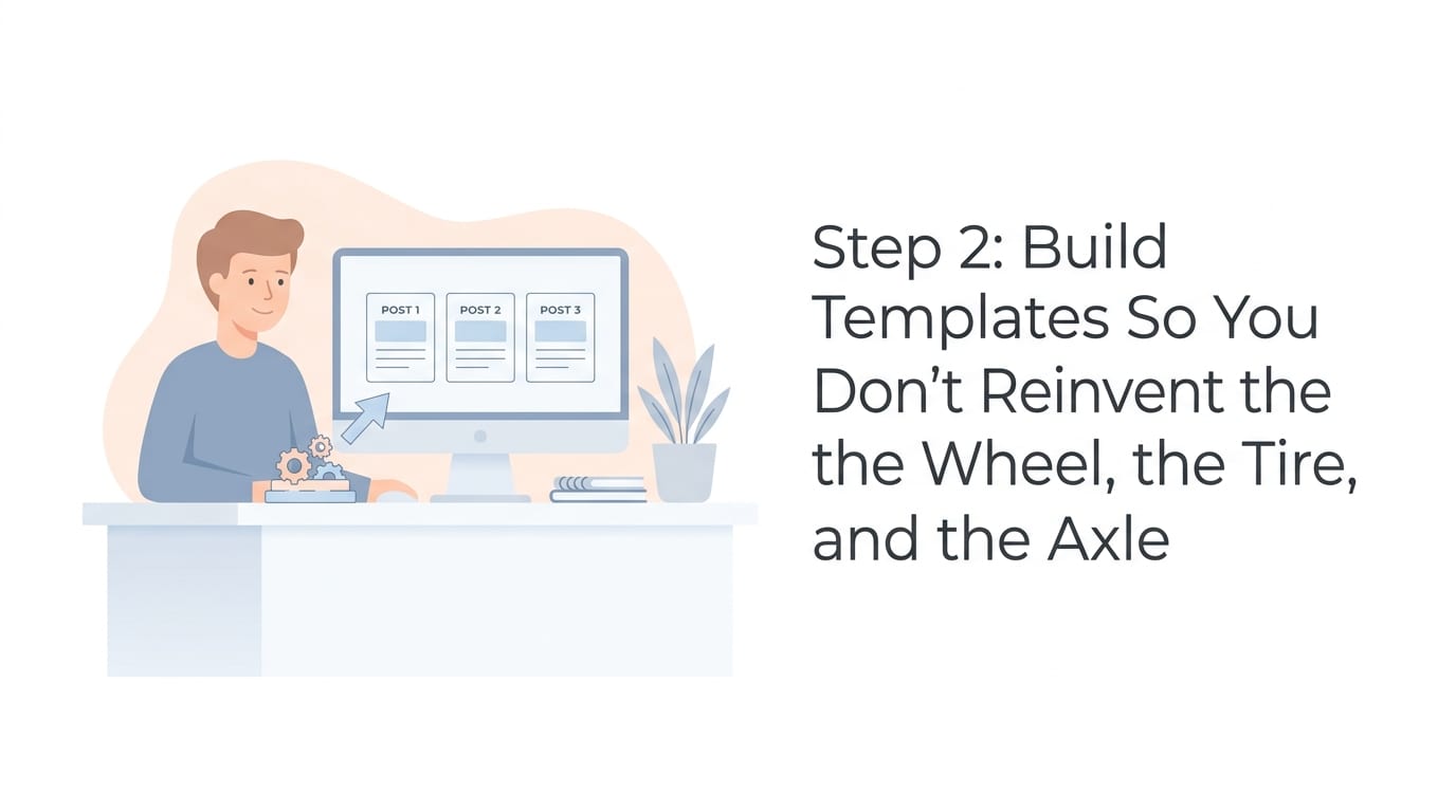 Step 2: Build Templates So You Don’t Reinvent the Wheel, the Tire, and the Axle