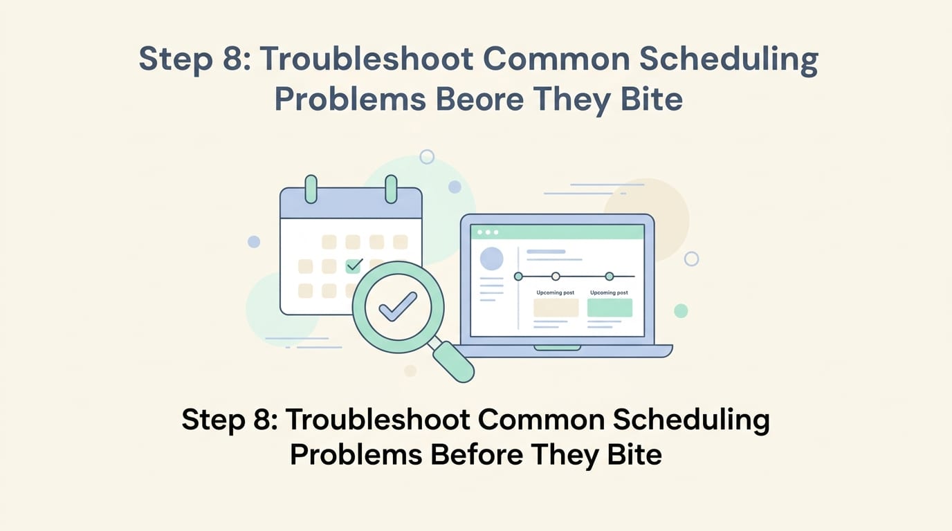 Step 8: Troubleshoot Common Scheduling Problems Before They Bite