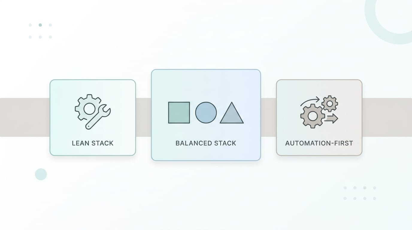 Comparing Tool Stacks: Lean, Balanced, and Automation-First