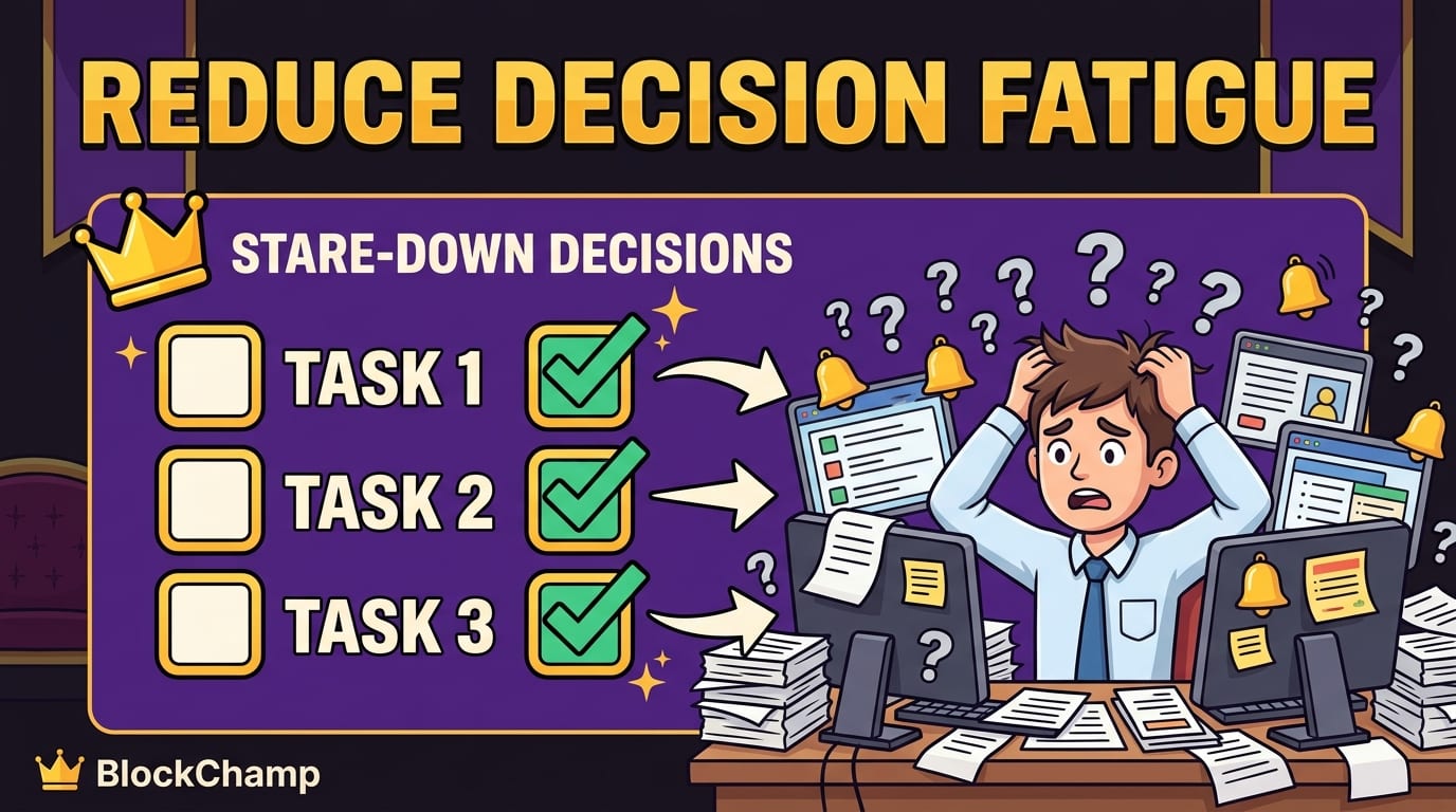 Reduce Decision Fatigue With Checklists and Defaults
