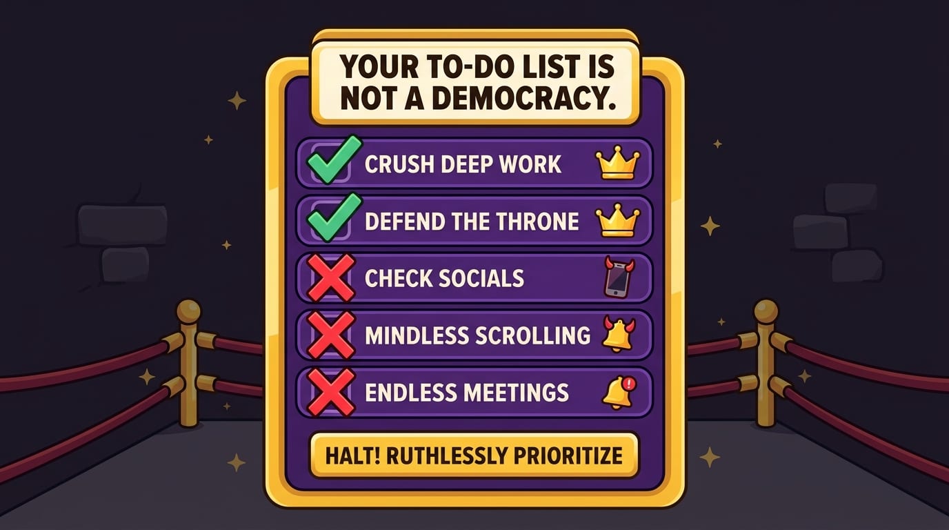 Prioritize Ruthlessly: Your To-Do List Is Not a Democracy