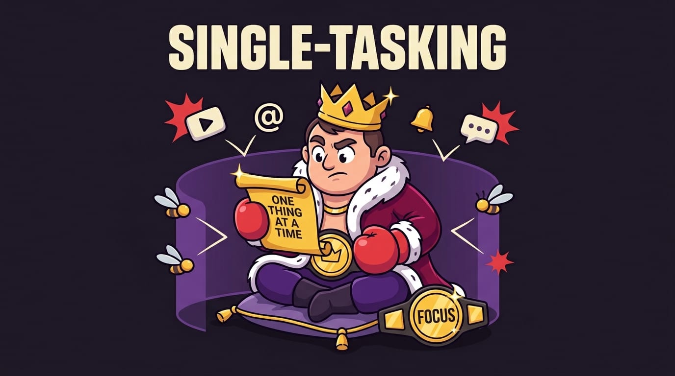 Practice Single-Tasking: The Lost Art of Doing One Thing Like a Majestic Weirdo