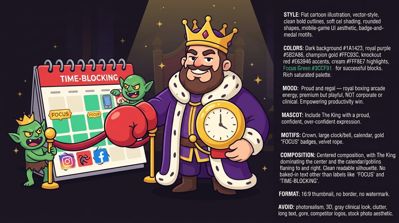 4. Time-Block Like a Champion, Not a Calendar Goblin