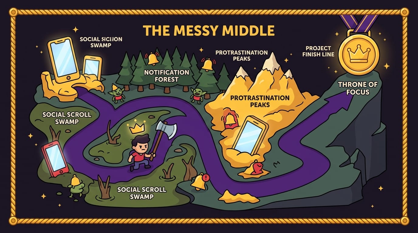 Protect the Messy Middle, Where Motivation Goes to Buy Cigarettes