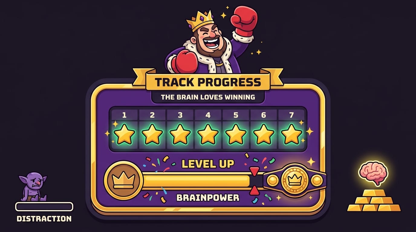 10. Track Progress, Because the Brain Loves Winning
