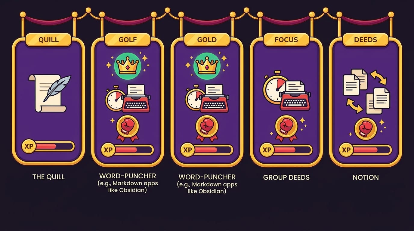 Quick Comparison Table: Best Writing Apps at a Glance