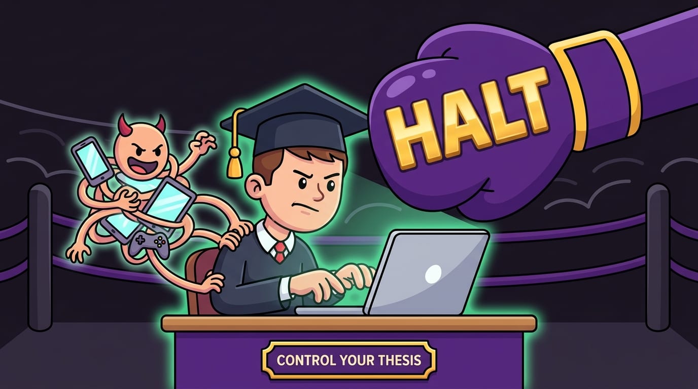 6. Control Digital Distractions Before They Control Your Thesis