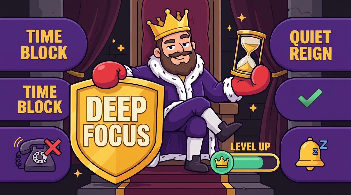 Make deep focus realistic with time blocks and breaks