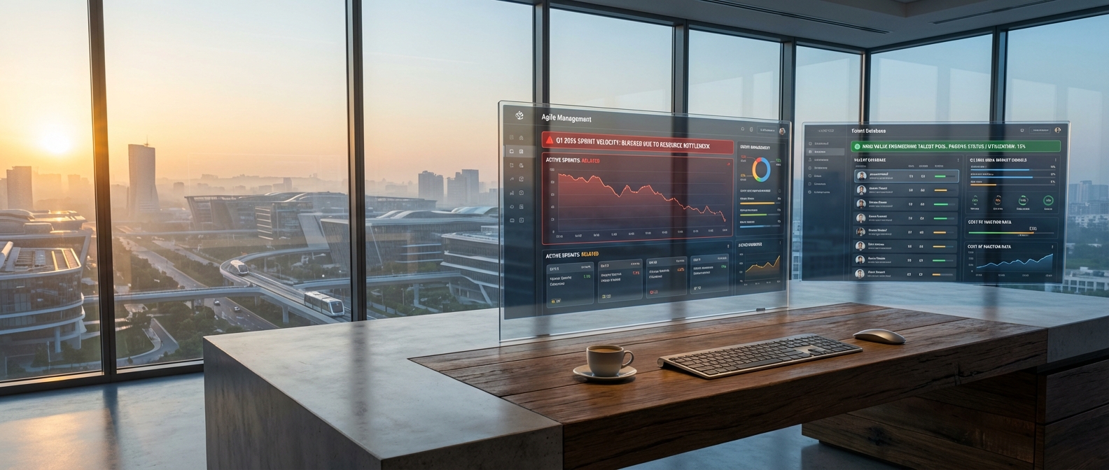 Infographic showing Q1 2026 India engineering market trends, highlighting the impact of passive talent on project sprints and recruitment times.