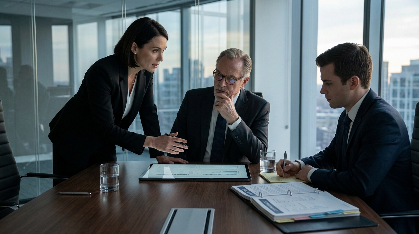 Infographic detailing legal questions and answers surrounding AI predictive hiring algorithms for compliance.