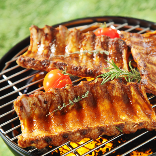 Ribs on Grill