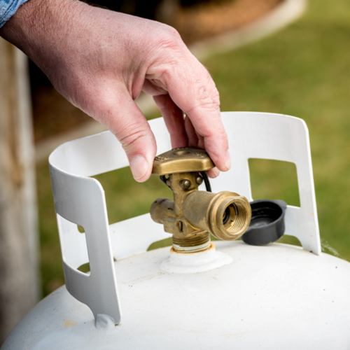 Not only do we do propane exchanges, but we also refill cylinders.