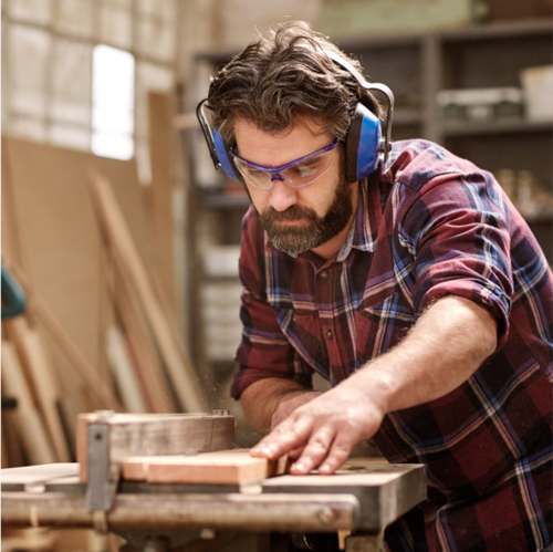 Man Cutting Board