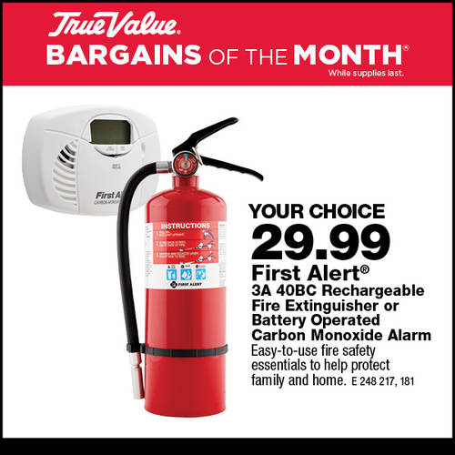 First Alert Fire Extinguisher or CO2 Alarm