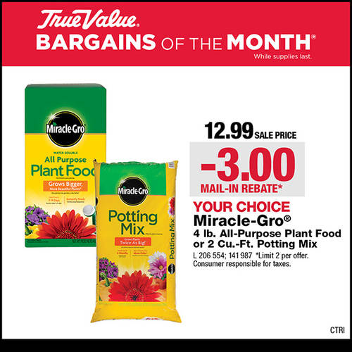 Miracle-Gro Plant Food or Potting Mix CTRI