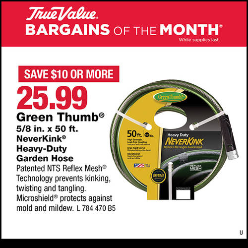 March 2023 BOM - Green Thumb HD Garden Hose - Zone U