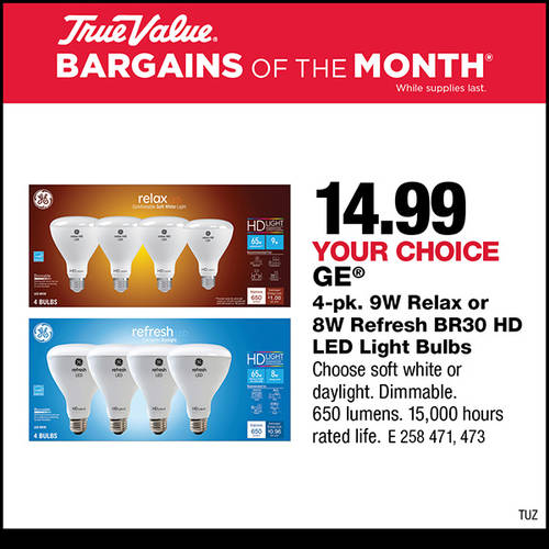 March 2024 BOM Web Builder Tile - GE LED Bulbs - TUZ