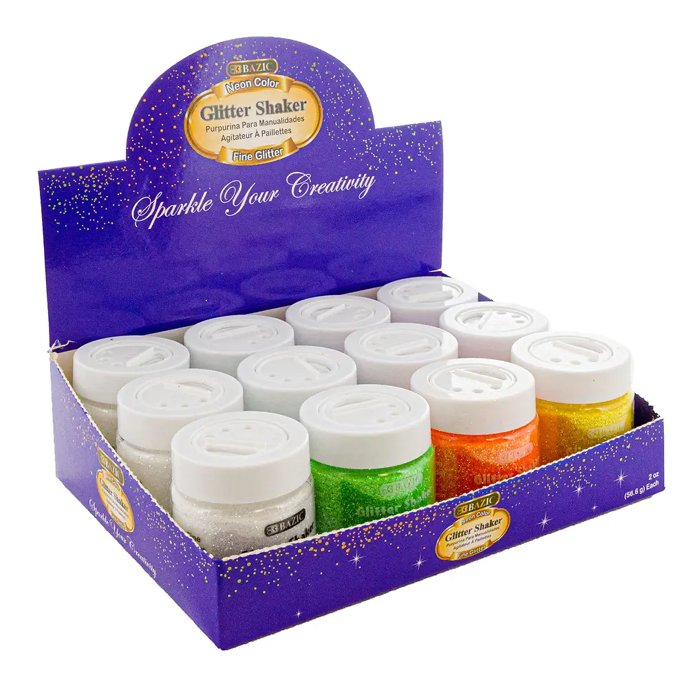 2 Oz - NEON COLOR - GLITTER SHAKER