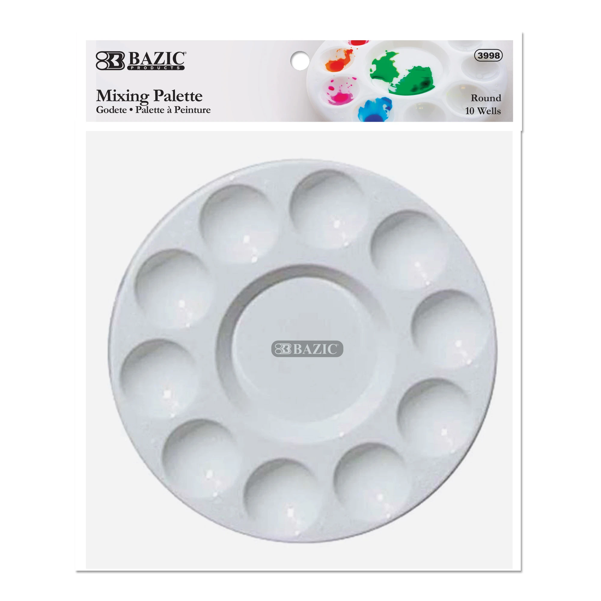 Plastic Paint Mixing Tray 7 In. W X 7 In. L For Artists
