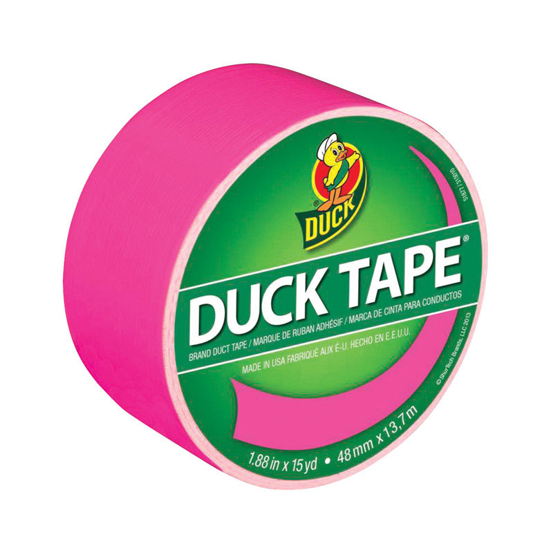 Neon Pink Duct Tape 1.88 In. X 15 Yd. For Crafts And Repairs