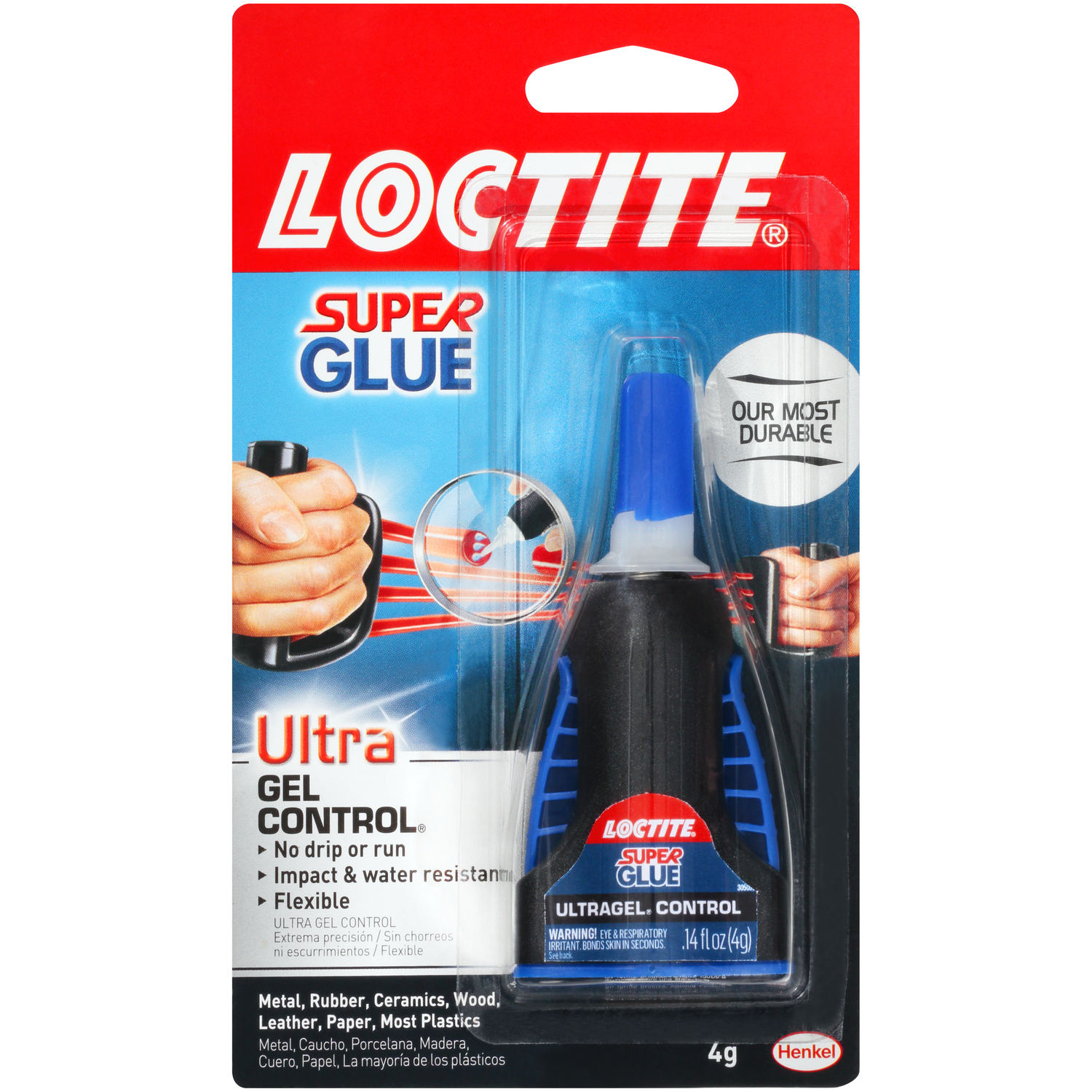 0.14 Oz. Ultra Gel Control Super Glue - High Strength Adhesive