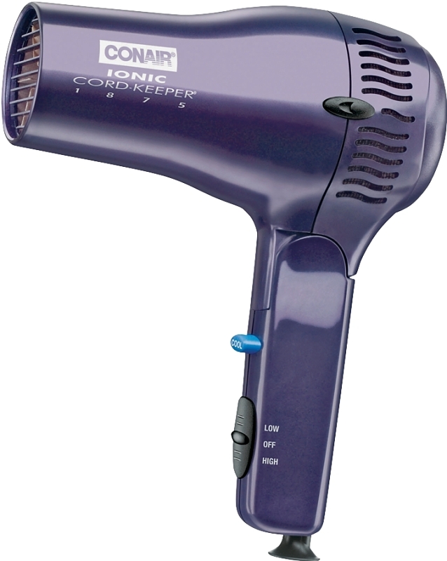 289r 1875 Watt Cord-keeper Folding Hair Dryer, Dark Blue