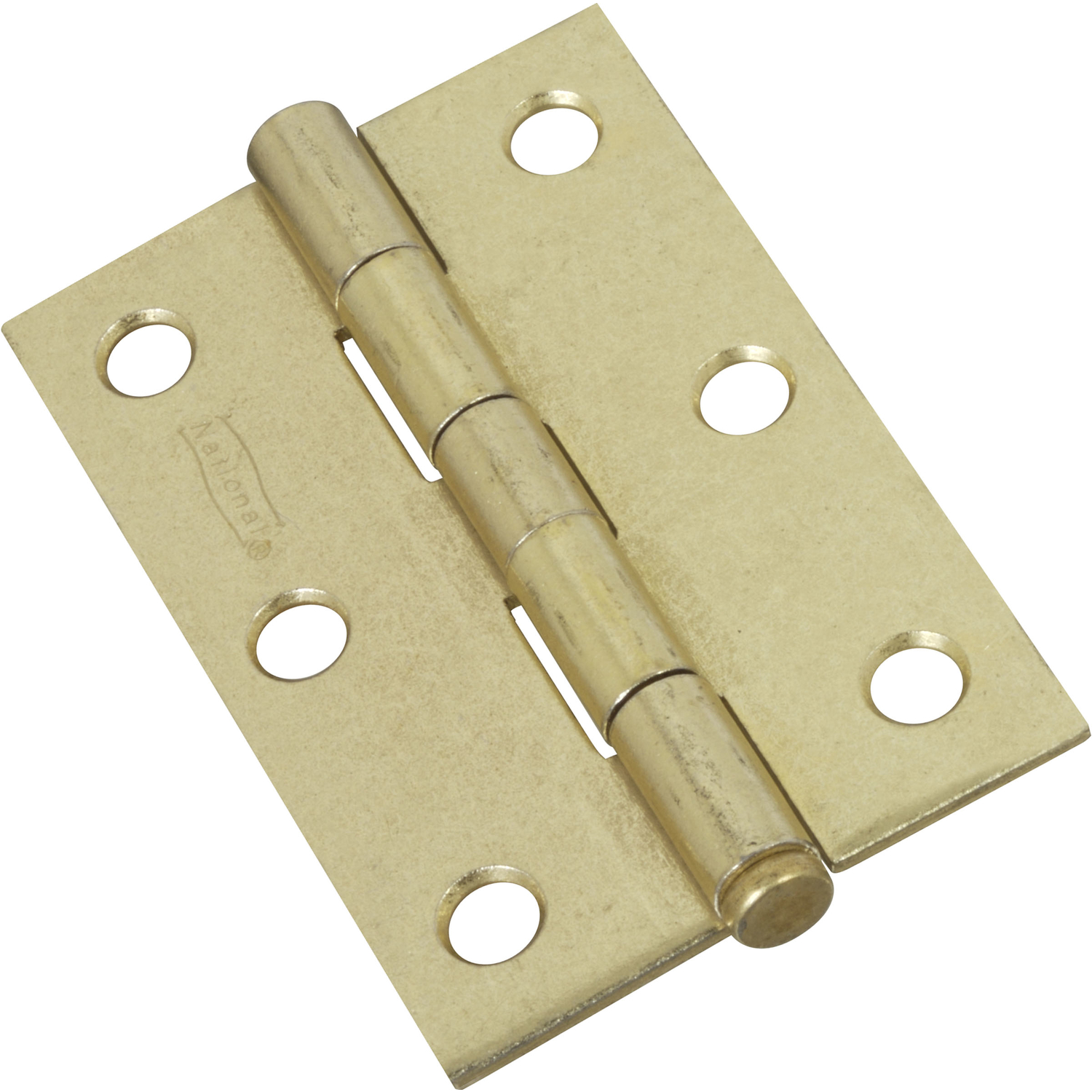 National Hardware 3 In. Brass Loose-Pin Narrow Hinge (2-Pack)