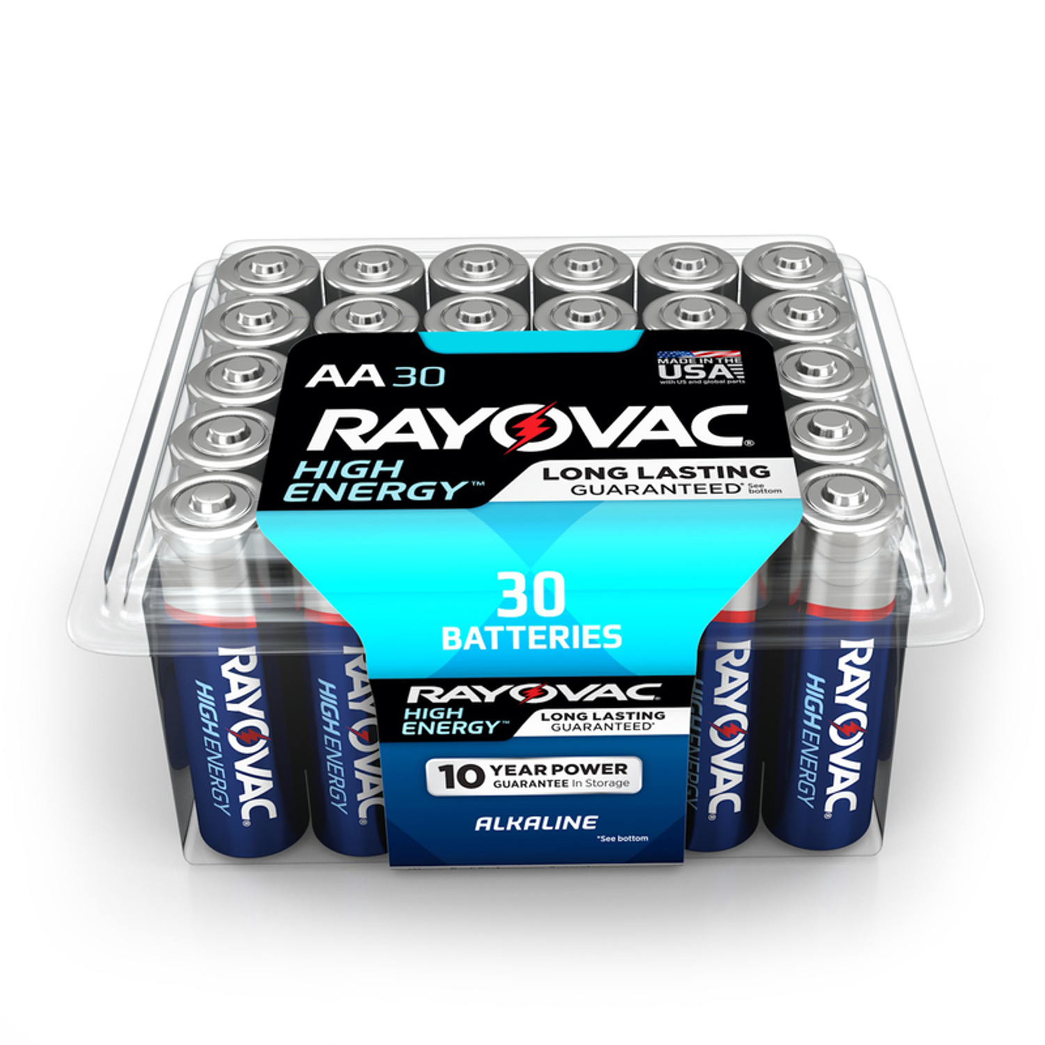 Rayovac High Energy AA Alkaline Battery (30-Pack)