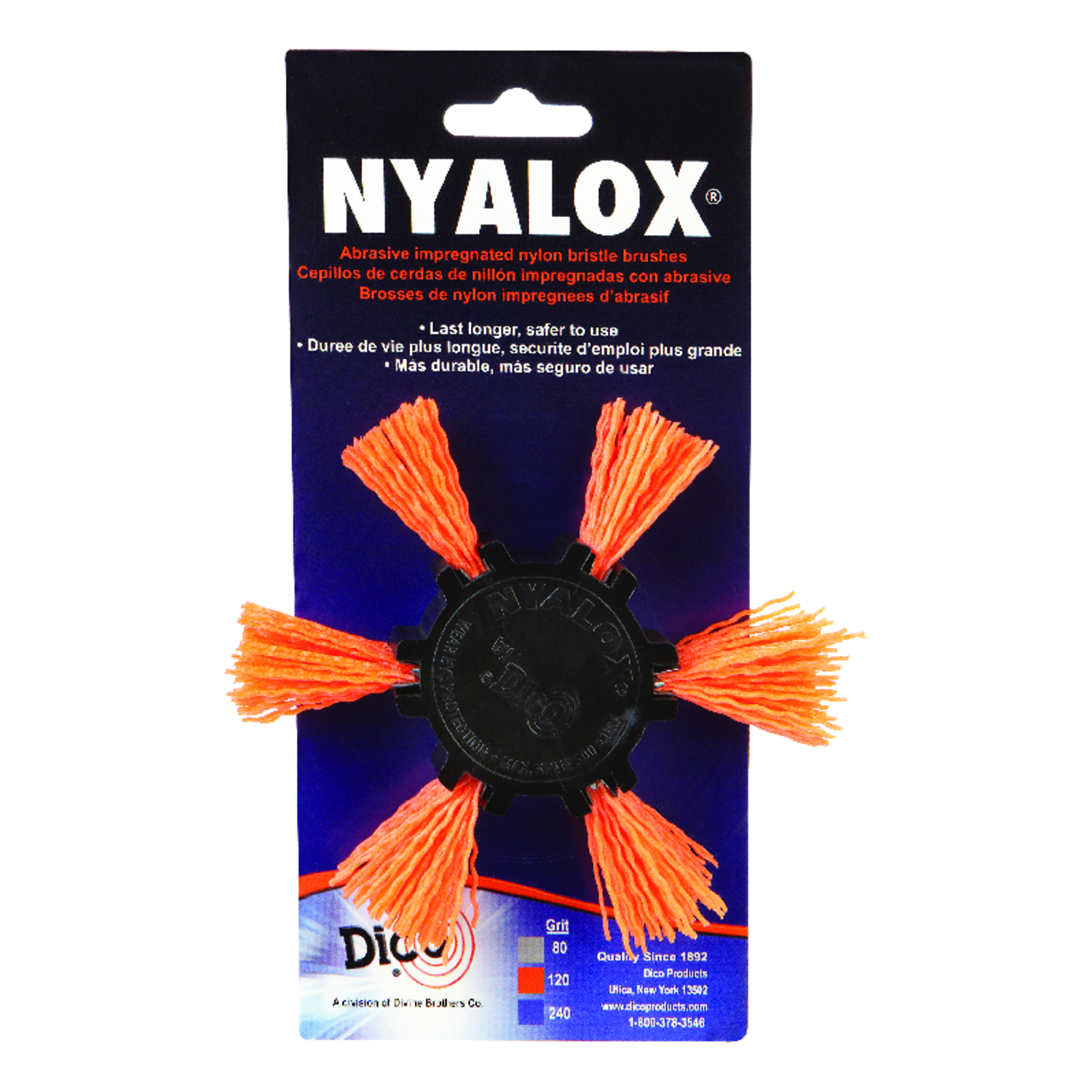 Nyalox 4 In. Coarse Flap Brush With 1/4 In. Shank - Model 7200045
